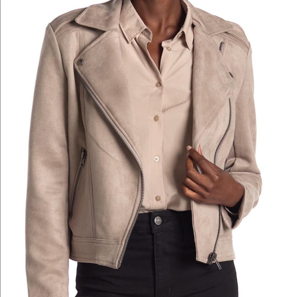 Philosophy Faux Suede Moto Jacket